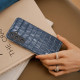 For Samsung Galaxy S24+ 5G ABEEL Crocodile Texture Genuine Leather Phone Case(Blue)