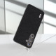 For Samsung Galaxy S24+ 5G ABEEL Cross Texture Genuine Leather Phone Case(Black)
