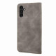 For Samsung Galaxy S24+ 5G Skin Feel Splicing Leather Phone Case(Grey)