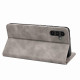 For Samsung Galaxy S24+ 5G Skin Feel Splicing Leather Phone Case(Grey)