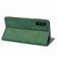 For Samsung Galaxy S24+ 5G Skin Feel Splicing Leather Phone Case(Green)