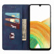For Samsung Galaxy S24+ 5G Skin Feel Splicing Leather Phone Case(Blue)