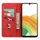 For Samsung Galaxy S24+ 5G Skin Feel Splicing Leather Phone Case(Red)