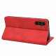 For Samsung Galaxy S24+ 5G Skin Feel Splicing Leather Phone Case(Red)