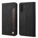 For Samsung Galaxy S24+ 5G Skin Feel Splicing Leather Phone Case(Black)