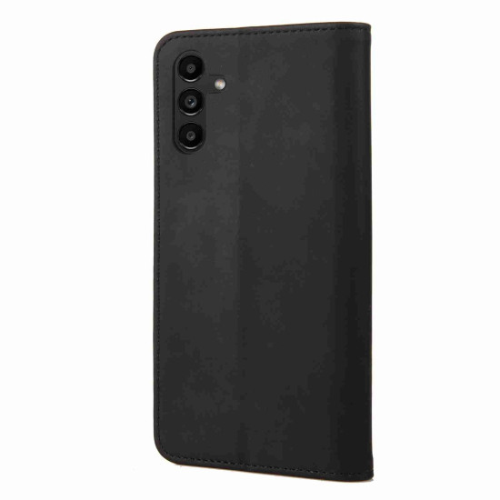 For Samsung Galaxy S24+ 5G Skin Feel Splicing Leather Phone Case(Black)