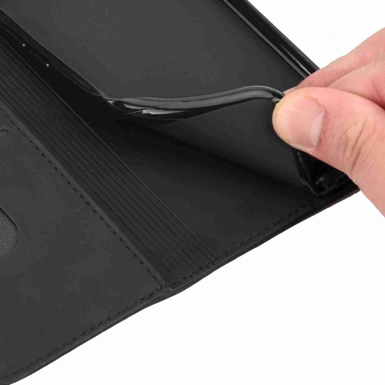 For Samsung Galaxy S24+ 5G Skin Feel Splicing Leather Phone Case(Black)