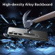 For Samsung Galaxy S24+ 5G Frosted Metal Hybrid TPU Holder Phone Case(Blue)