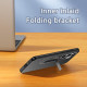 For Samsung Galaxy S24+ 5G Frosted Metal Hybrid TPU Holder Phone Case(Blue)