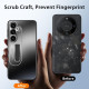 For Samsung Galaxy S24+ 5G Frosted Metal Hybrid TPU Holder Phone Case(Blue)