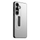 For Samsung Galaxy S24+ 5G Frosted Metal Hybrid TPU Holder Phone Case(Silver)