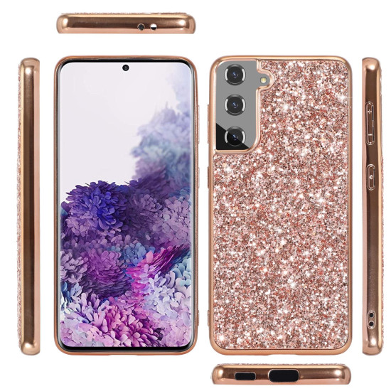For Samsung Galaxy S24+ 5G Glitter Powder TPU Phone Case(Gold)