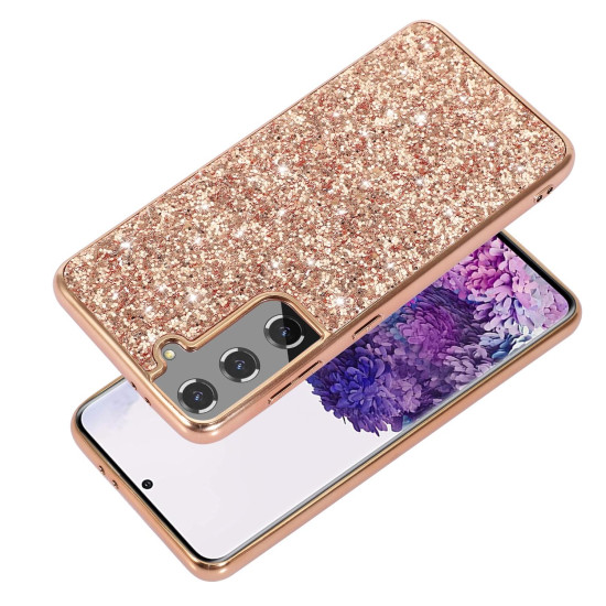 For Samsung Galaxy S24+ 5G Glitter Powder TPU Phone Case(Rose Gold)
