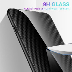 For Samsung Galaxy S24+ 5G Texture Gradient Glass TPU Phone Case(Red)