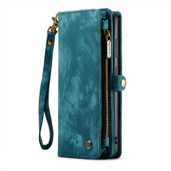 For Samsung Galaxy S24+ 5G CaseMe 008 Detachable Multifunctional Leather Phone Case(Blue)