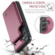 For Samsung Galaxy S24+ 5G CaseMe C22 PC+TPU Business Style RFID Anti-theft Leather Phone Case(Wine Red)
