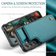 For Samsung Galaxy S24+ 5G CaseMe C22 PC+TPU Business Style RFID Anti-theft Leather Phone Case(Blue Green)