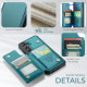 For Samsung Galaxy S24+ 5G CaseMe C22 PC+TPU Business Style RFID Anti-theft Leather Phone Case(Blue Green)