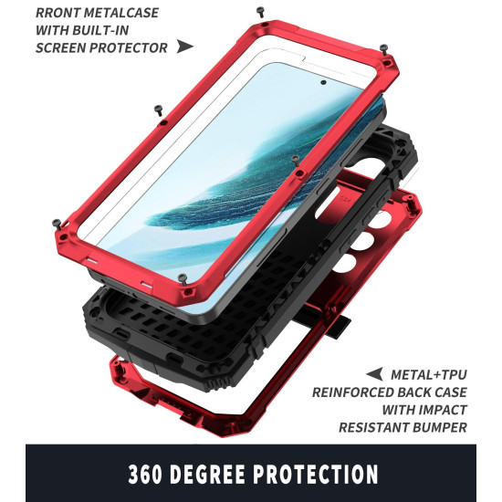 For Samsung Galaxy S24+ 5G R-JUST Life Waterproof Dustproof Shockproof Phone Case(Red)