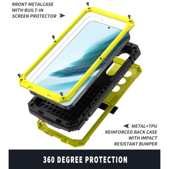 For Samsung Galaxy S24+ 5G R-JUST Life Waterproof Dustproof Shockproof Phone Case(Yellow)