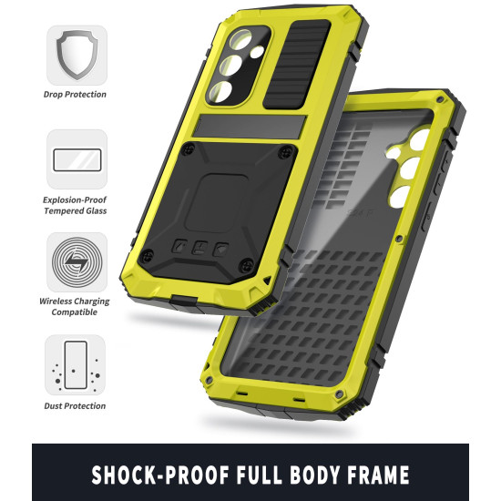 For Samsung Galaxy S24+ 5G R-JUST Life Waterproof Dustproof Shockproof Phone Case(Yellow)