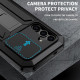 For Samsung Galaxy S24+ 5G R-JUST Sliding Camera Life Waterproof Holder Phone Case(Black)