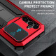For Samsung Galaxy S24+ 5G R-JUST Sliding Camera Life Waterproof Holder Phone Case(Red)