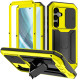 For Samsung Galaxy S24+ 5G R-JUST Sliding Camera Life Waterproof Holder Phone Case(Yellow)