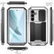 For Samsung Galaxy S24+ 5G R-JUST Sliding Camera Life Waterproof Holder Phone Case(Silver)
