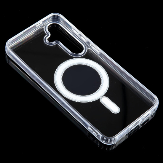 For Samsung Galaxy S24+ 5G MagSafe Clear Acrylic PC +TPU Phone Case(Transparent)