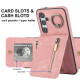 For Samsung Galaxy S24+ 5G Retro Ring and Zipper RFID Card Slot Phone Case(Pink)