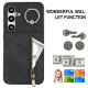 For Samsung Galaxy S24+ 5G Retro Ring and Zipper RFID Card Slot Phone Case(Black)
