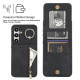 For Samsung Galaxy S24+ 5G Retro Ring and Zipper RFID Card Slot Phone Case(Black)