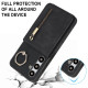For Samsung Galaxy S24+ 5G Retro Ring and Zipper RFID Card Slot Phone Case(Black)