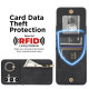 For Samsung Galaxy S24+ 5G Retro Ring and Zipper RFID Card Slot Phone Case(Black)