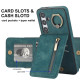 For Samsung Galaxy S24+ 5G Retro Ring and Zipper RFID Card Slot Phone Case(Green)