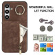 For Samsung Galaxy S24+ 5G Retro Ring and Zipper RFID Card Slot Phone Case(Brown)