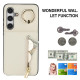 For Samsung Galaxy S24+ 5G Retro Ring and Zipper RFID Card Slot Phone Case(Beige)