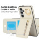 For Samsung Galaxy S24+ 5G Retro Ring and Zipper RFID Card Slot Phone Case(Beige)