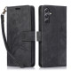 For Samsung Galaxy S24+ / S25+ 5G Orchid Butterfly Embossed Leather Phone Case(Black)