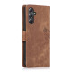 For Samsung Galaxy S24+ / S25+ 5G Orchid Butterfly Embossed Leather Phone Case(Brown)