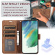 For Samsung Galaxy S24+ / S25+ 5G Orchid Butterfly Embossed Leather Phone Case(Brown)