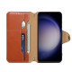 For Samsung Galaxy S24+ 5G Denior Cowhide Texture Wallet Style Leather Phone Case(Brown)