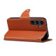 For Samsung Galaxy S24+ 5G Denior Cowhide Texture Wallet Style Leather Phone Case(Brown)