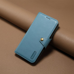 For Samsung Galaxy S24+ 5G Denior Cowhide Texture Wallet Style Leather Phone Case(Blue)