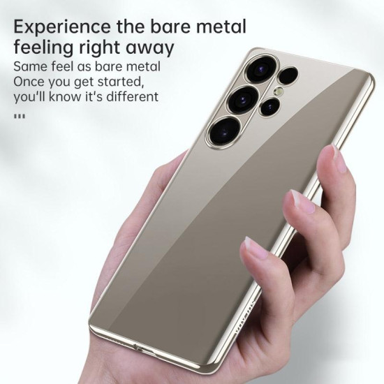 For Samsung Galaxy S24+ 5G SULADA Electroplating TPU Transparent Phone Case(Grey)