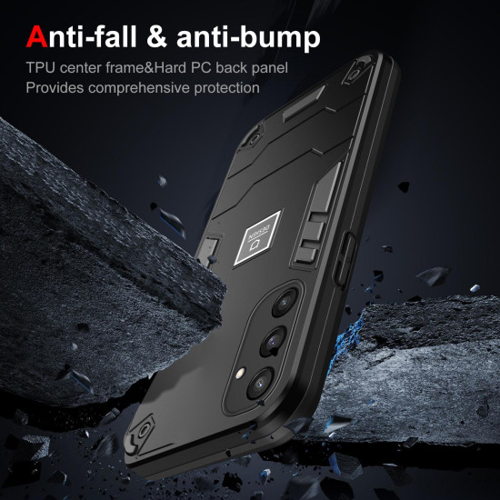 For Samsung Galaxy S24+ 5G 2 in 1 Shockproof Phone Case(Black)