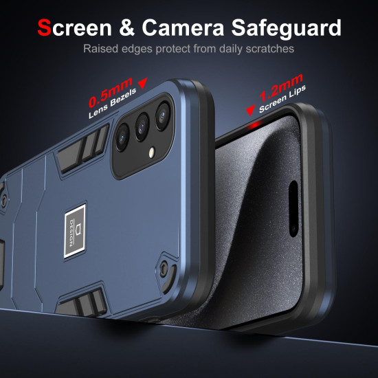 For Samsung Galaxy S24+ 5G 2 in 1 Shockproof Phone Case(Blue)