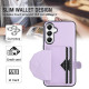 For Samsung Galaxy S24+ 5G Shockproof Leather Phone Case with Card Holder(Purple)