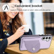 For Samsung Galaxy S24+ 5G Shockproof Leather Phone Case with Card Holder(Purple)